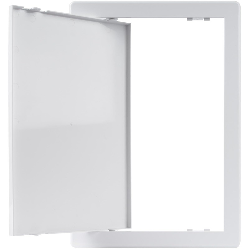 HVAC OV 8 x 12 Inch White Rectangular ABS Plastic