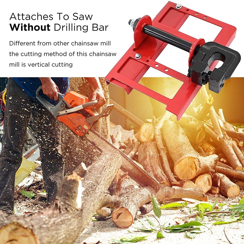 Vertical Cutting Chainsaw Mill, Upgrade Lumber Guide Rail Saw Steel