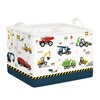 Clastyle Cartoon Construction Truck Shelf Basket Nursery Boy Room Car