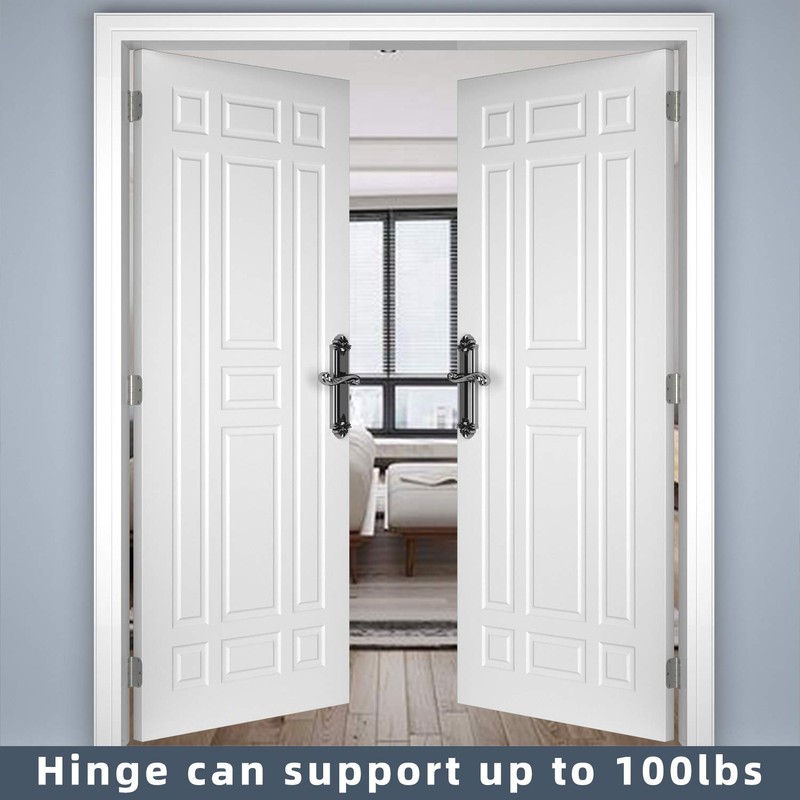 HOSOM 48 Pack Brushed Nickel Door Hinges 3.5 Inch with