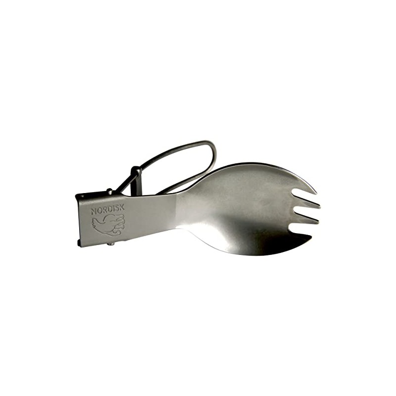 NORDISK 119025 Outdoor Titanium Folding Lightweight Tipped Spoon