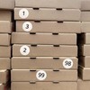 Set of 8 Number 1-100 Labels 25mm Round Number Stickers