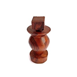 Pepper Mill Wood, Pepper Crusher. Jar Figure Ironwood Handmade for Crush Chiltepin Chili Tepin, Spices or Peppers. Kitchen and Utensil Decor