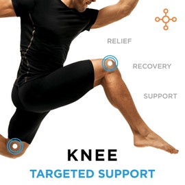 Tommie Copper - Unisex Performance Compression Knee Sleeve - Black - Large