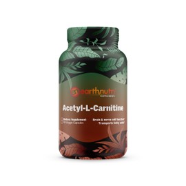 EarthNutri Acetyl-L-Carnitine Capsule, Additve Free, Non-GMO, 90 Count