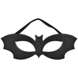 Bat Mask for Women, PU Leather Black Bat Eye Mask Costume for Men Women Girls Adult, Masquerade Halloween Cosplay Raves Dress Up Costume Accessories