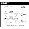 Hawk Performance HB177S.630 HT-10 Motorsport Brake Pads