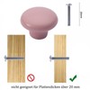 NAKUPENDA Pack of 6 Furniture Knobs, Round Ceramic Cabinet Drawer