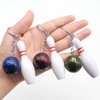 BLLREMIPSUR 9 Pieces Bowling Ball Keychains, Color Bowling Ball Pendant