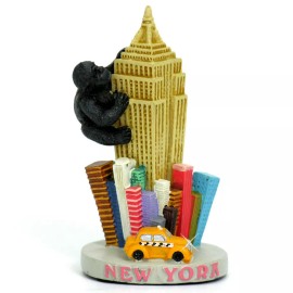 Zizo USA King Kong Empire State Building NYC Model - New York City Replica Statue Gift