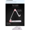 Adjustable Smartphone and Desktop Stand, Black (White)