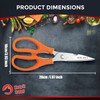 Kitchen Shears, Multi-Function Heavy Duty Dishwasher Safe Poultry Shears, Stainless