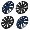 SCITOO 17 Inch 4 Pack Black & Blue Wheel Cover