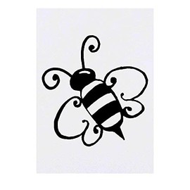 'Bumble Bee' Temporary Tattoo - Water Resistant, Skin-Safe, Non-Toxic Transfer (TO00021961)