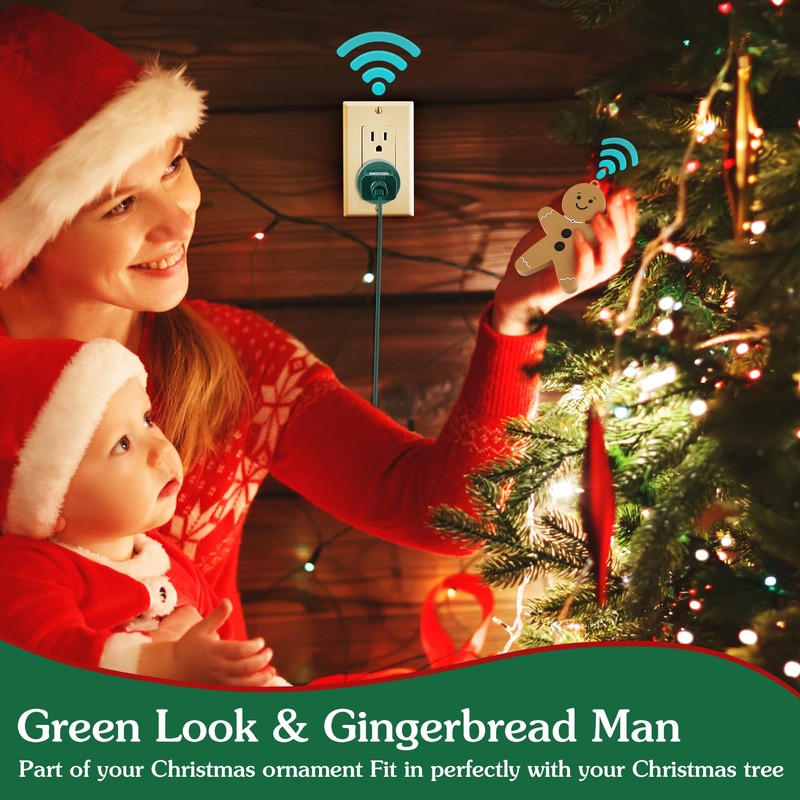 Enhon Wireless Remote Switch for Christmas Tree Lights, Works Up