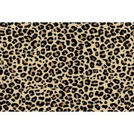 Real Sticky Leopard Pattern HTV Heat Transfer Fur Animal Printed Craft Vinyl 18 x 12 Inch