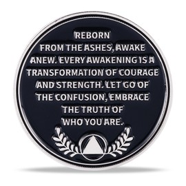 2 Year Dinosaur Hatch Sobriety Coin – Breaking Through NA Medallion – Fun & Powerful Token for Recovery & Clean Time – Empowering NA AA Chips – Gift for Men & Women