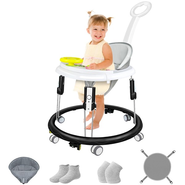 Foldable Baby Walker for Boys and Girls, 5-in-1 Baby Walker