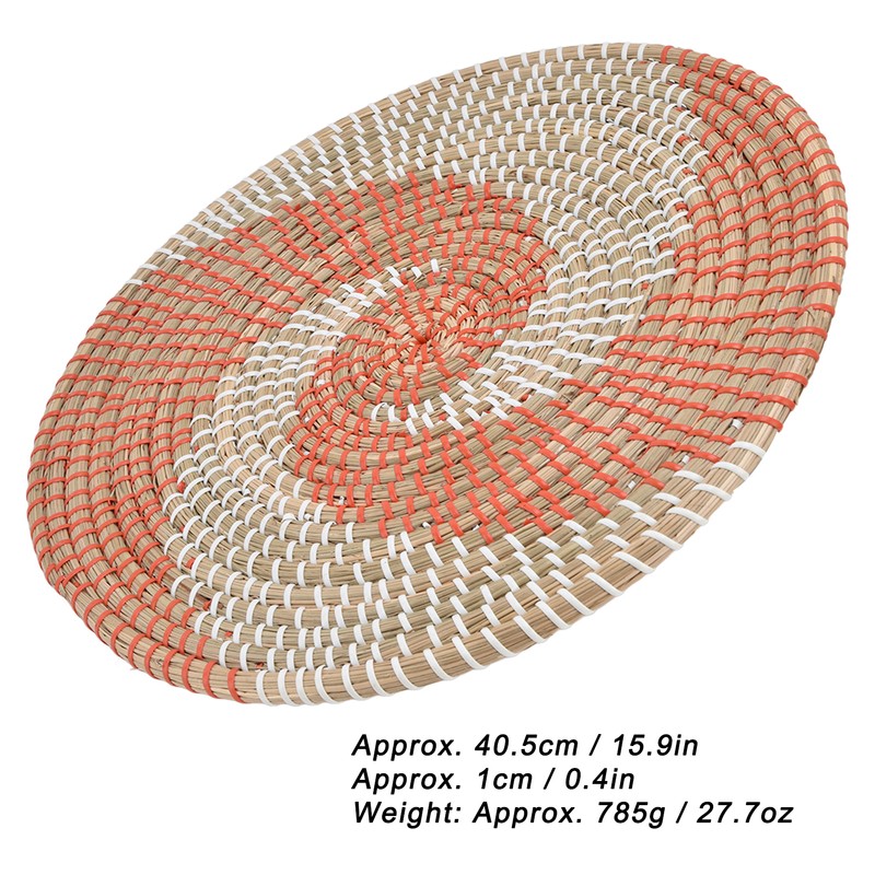 Wall Basket Natural Rattan Exquisite Rustic Decorative Hanging Woven Wall