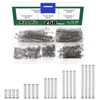 Keadic K922 250Pcs Mini Stainless Steel Extension Springs Assortment Kit,