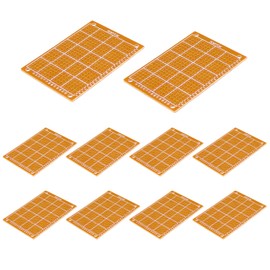 Audiophan Universal PCB (PCB 50mm x 70mm) PCB Circuit Board Universal Breadboard Prototype Experiment Plate DIY Soldering 10pcs