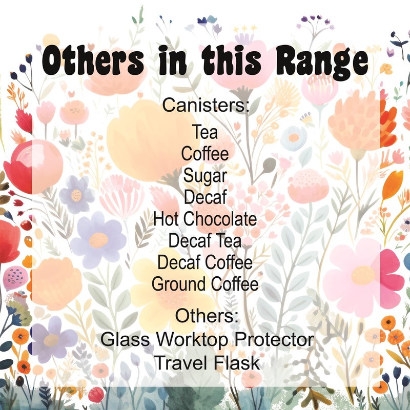 Purely Home Floral Meadow Decaf Storage Canister - Bright Floral
