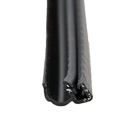 AP Products 018-1894 J-Bulb Seal with Slide-On Clip, Black