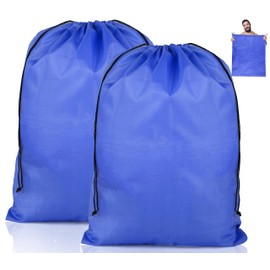 Pack of 2 Laundry Bags Travel, Foldable Laundry Bag Travel, Waterproof Laundry Bag Large, Laundry Bag Dirty Laundry Bag with Drawstring, Laundry Bag for Laundry Room, Camping Travel, 50 x 60 cm, Dark