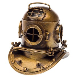aubaho Diving Helmet Marine 18 cm Deep Sea Diving Bell Decoration Helmet Antique Style