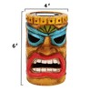 qzzwbbtc Tiki Head Solar Statue Light for Garden Decor and