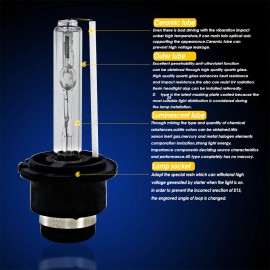 CHUSYYRAY D2S HID Xenon Headlight Bulbs For Infiniti G35 2005-08 G37 2008-13 Coupe Sedan