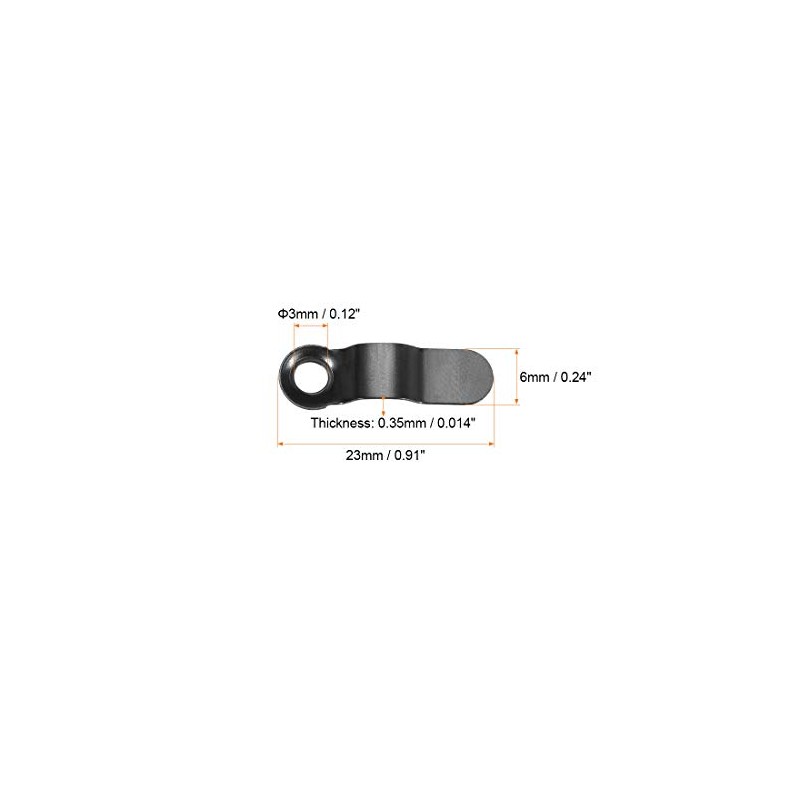 uxcell Frame Turn Button, 9/10" Metal Bow Shape with Screws