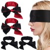 4 x Sleeping Mask, Satin Eye Mask, Blindfold, Silk Eye