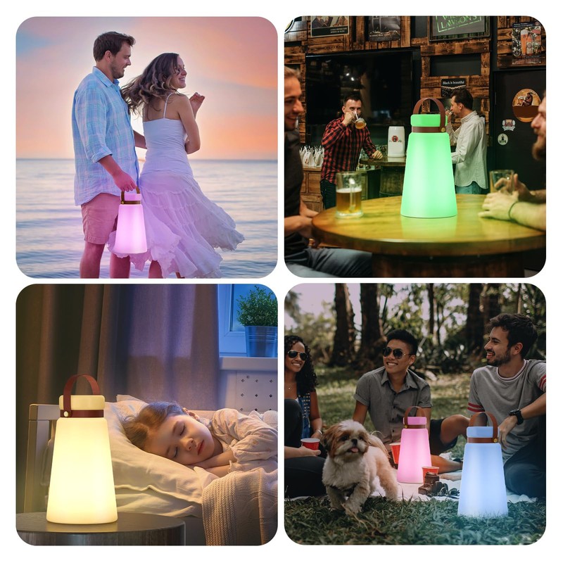 GGII LED Outdoor Lamp with Remote Control Portable