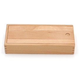 Paintersisters® Pen Box with Sliding Lid - Wooden Box Made of Fine Varnished Beech Wood