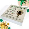 Coffee Decor, St. Patricks Day Irish Coffee Wooden Sign Home