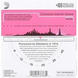 D'Addario EJ23 Phosphor Bronze Acoustic Guitar Strings - Super Light - 9-45