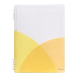 Plus FC-820PR 97-084 Pasty Loose Leaf Binder, Ring Type, Lemon Yellow