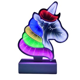 Gleneagles Unicorn Infinity Light - Neon Sign Making The Perfect Girl Gaming Accessories for Room. Cute Bedroom Accessories, Stunning Gaming Room Accessories with Infinity Effect. Desk Accessories.