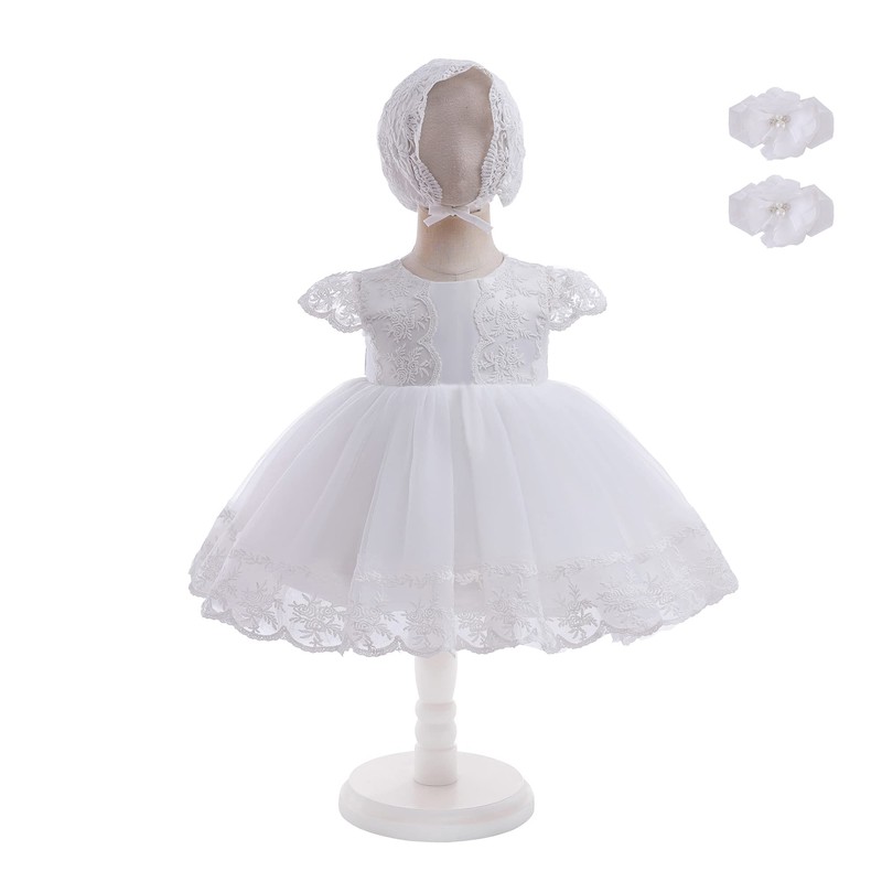 DPKM Vestido de Bautizo para Bebés y Niñas Recién Nacidas,