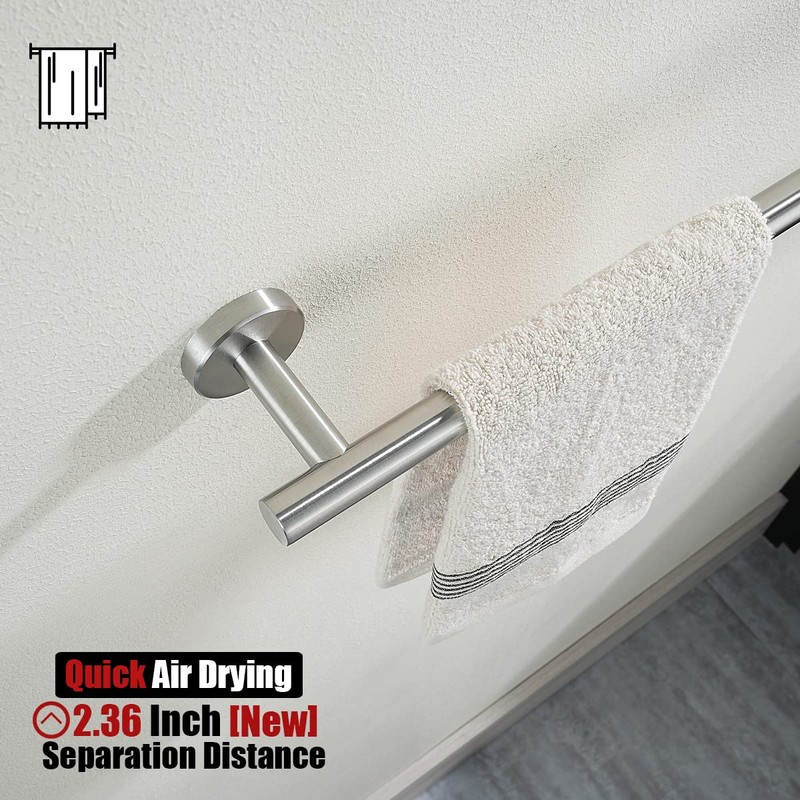 JQK Bath Towel Bar, 33 Inch 304 Stainless Steel Thicken