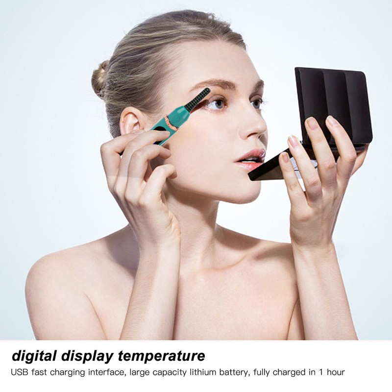 Heated Eyelash Curler USB Fast Charging Fast Heating Digital Display