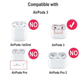 AirPods 3 Case Cover Shine Glitter, Soft TPU Protective Case Skin Compatible with AirPod 3rd Generation 2021, Shockproof, Upgrade TPU Durable Earbuds Case, Wireless Charging, Front LED Visible