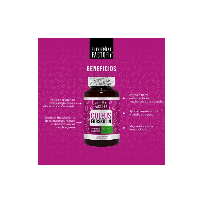 Forskolina Supplement Factory 60 Cápsulas Regular Metabolismo