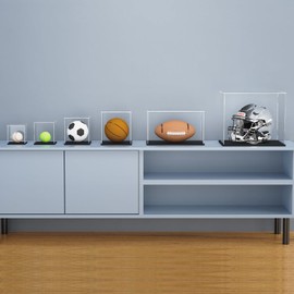 Clear Acrylic Display Case,Self-Assembly Acrylic Display Box,Countertop Box Cube Organizer Stand Riser Dustproof Protection Showcase for Action Figures Toys Collectibles (11.8x11.8x11.8 inch)