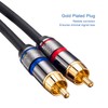 Dual XLR to RCA Cable 5Ft, Heavy Duty 2-XLR Female