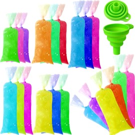 Bolsas de Polo de Hielo de Plástico Bolsas de Helado Desechables con Embudo de Silicona, Bolsas de Molde de Helado de 3 Tamaños de Bricolaje 2 x 12 Pulgadas 3 x 12 Pulgadas 3 x 10 Pulgadas