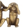 3 Wise Monkey Statues, Speaking, Hearing, Seeing, Nothing, Evil, Three