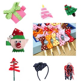 Grosgrain Ribbons 3/8 Inch Polka Dot Ribbon Multi Color Fabric Ribbon 40 Yards for Gift Wrapping Holiday Wedding Party Decoration DIY Bow Hair Accessories Total 8 Colors