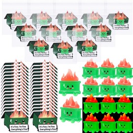 CroBlissful 20 Set Valentine Dumpster Desk Accessories, Resin Luminous Dumpster Ornament, Funny Response Team Gifts Bulk for Employee Coworker, Emotional Appreciation Office Decor (Classic)